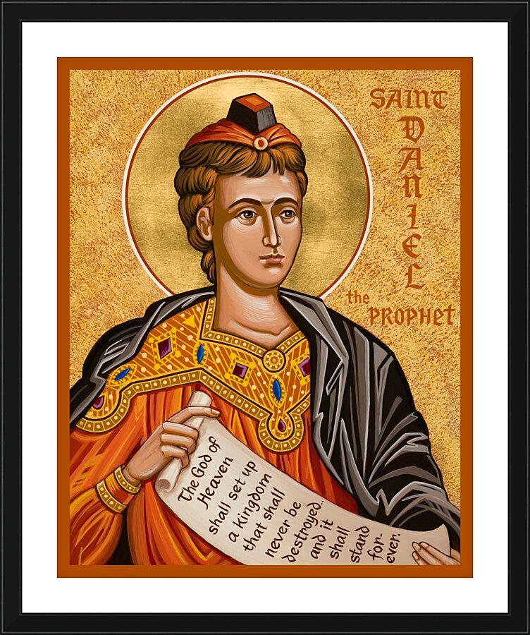 Wall Frame Black, Matted - St. Daniel the Prophet by Joan Cole - Trinity Stores