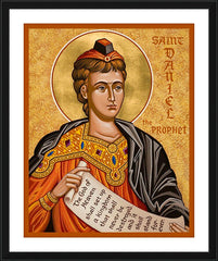 Wall Frame Black - St. Daniel the Prophet by J. Cole