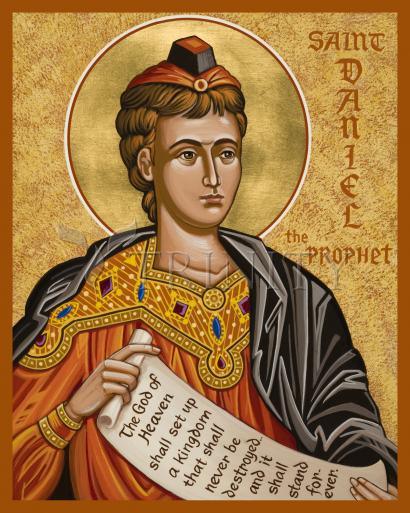 Wall Frame Black, Matted - St. Daniel the Prophet by J. Cole