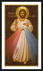 Wall Frame Black - Divine Mercy by J. Cole