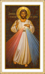 Wall Frame Gold - Divine Mercy by J. Cole