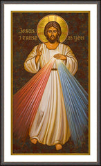 Wall Frame Espresso - Divine Mercy by J. Cole