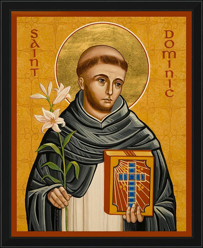 Wall Frame Black - St. Dominic by Joan Cole - Trinity Stores