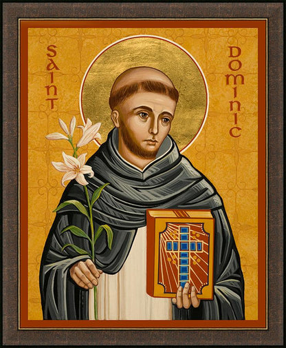 Wall Frame Espresso - St. Dominic by Joan Cole - Trinity Stores