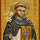 Wall Frame Espresso, Matted - St. Dominic by J. Cole