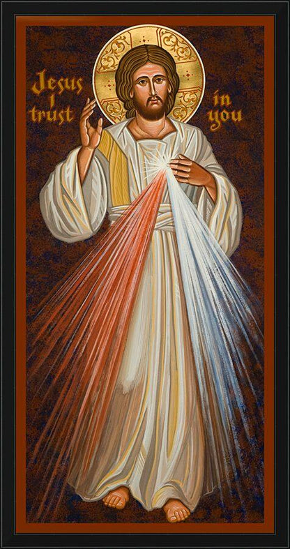 Wall Frame Black - Divine Mercy by Joan Cole - Trinity Stores