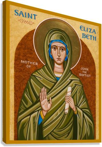 Canvas Print - St. Elizabeth, Mother of John the Baptizer by Joan Cole - Trinity Stores