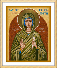 Wall Frame Gold - St. Elizabeth, Mother of John the Baptizer by J. Cole