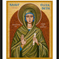 Wall Frame Black, Matted - St. Elizabeth, Mother of John the Baptizer by Joan Cole - Trinity Stores