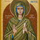 Wall Frame Espresso, Matted - St. Elizabeth, Mother of John the Baptizer by Joan Cole - Trinity Stores