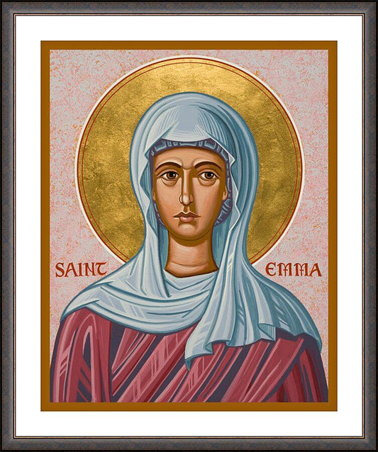 Wall Frame Espresso, Matted - St. Emma by J. Cole