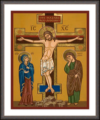 Wall Frame Espresso - Crucifixion by J. Cole