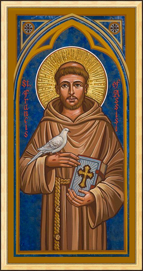 Wall Frame Gold - St. Francis of Assisi by J. Cole – Trinity Stores