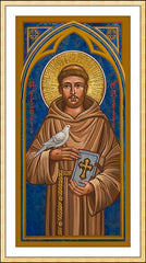 Wall Frame Gold - St. Francis of Assisi by J. Cole