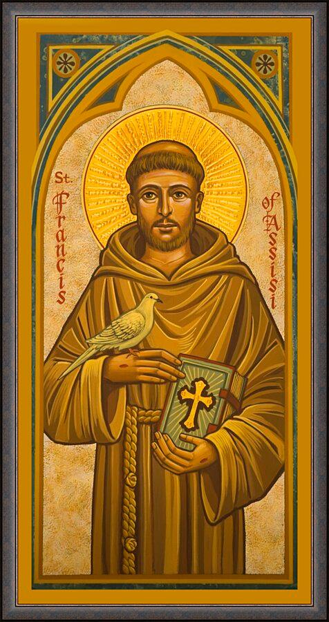 Wall Frame Gold - St. Francis of Assisi by Joan Cole - Trinity Stores