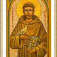 Wall Frame Gold, Matted - St. Francis of Assisi by J. Cole