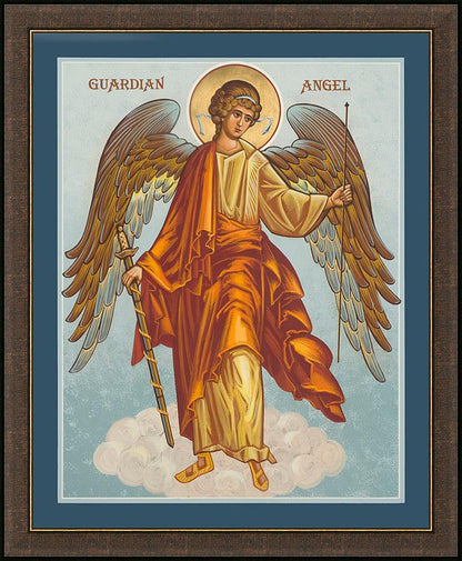 Wall Frame Espresso - Guardian Angel by Joan Cole - Trinity Stores