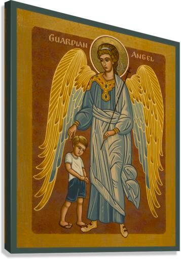 Canvas Print - Guardian Angel with Boy by J. Cole