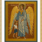 Wall Frame Gold, Matted - Guardian Angel with Boy by J. Cole