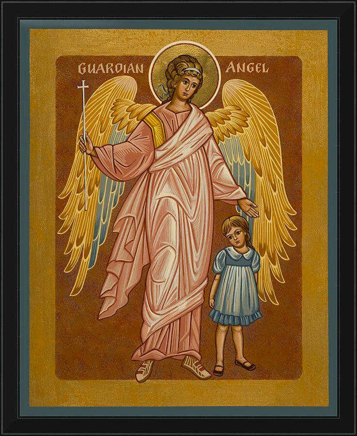 Wall Frame Black - Guardian Angel with Girl by J. Cole