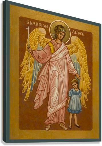 Canvas Print - Guardian Angel with Girl by J. Cole