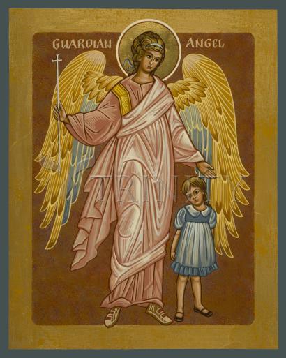Metal Print - Guardian Angel with Girl by J. Cole