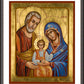 Wall Frame Espresso, Matted - Holy Family by J. Cole