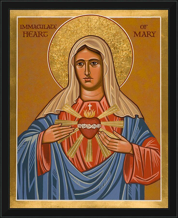 Wall Frame Black - Immaculate Heart of Mary by Joan Cole - Trinity Stores