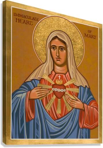 Canvas Print - Immaculate Heart of Mary by J. Cole
