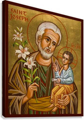 Canvas Print - St. Joseph and Child Jesus by J. Cole
