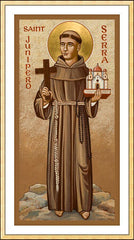Wall Frame Gold - St. Junipero Serra by J. Cole