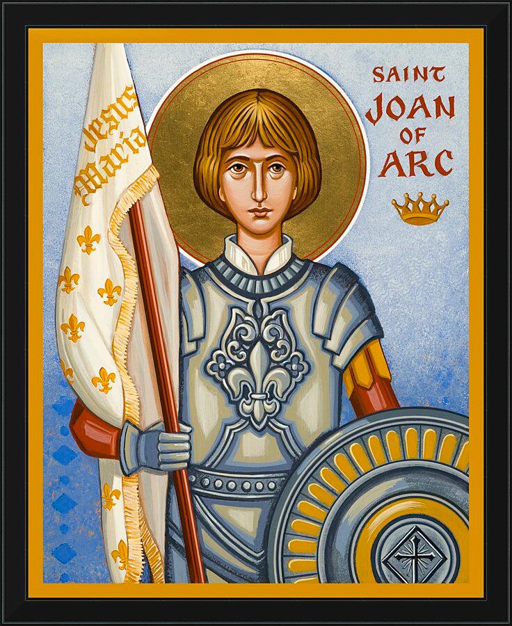 Wall Frame Black - St. Joan of Arc by Joan Cole - Trinity Stores