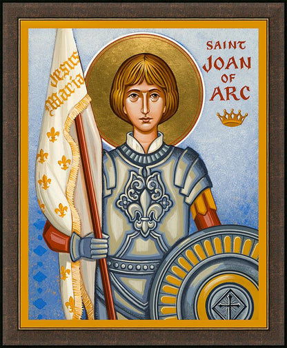 Wall Frame Espresso - St. Joan of Arc by Joan Cole - Trinity Stores