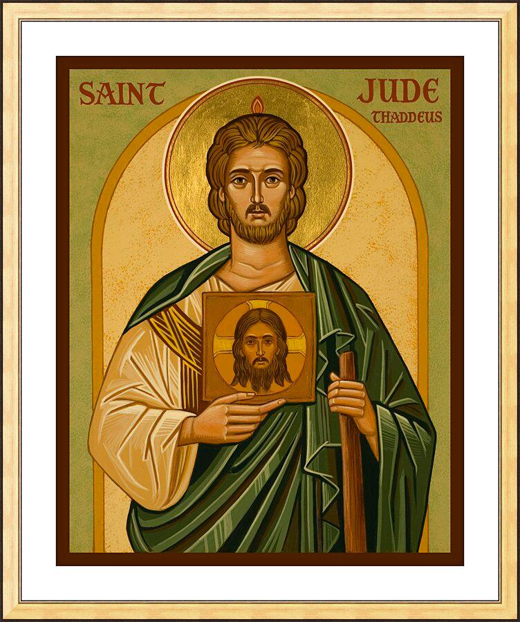 Wall Frame Gold, Matted - St. Jude by Joan Cole - Trinity Stores