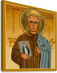 Canvas Print - St. Maximilian Kolbe by J. Cole
