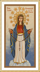Wall Frame Gold - Our Lady Guardian of the Faith by J. Cole