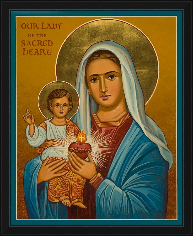 Wall Frame Black - Our Lady of the Sacred Heart by J. Cole