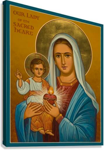 Canvas Print - Our Lady of the Sacred Heart by J. Cole