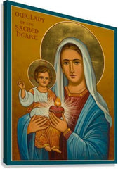 Canvas Print - Our Lady of the Sacred Heart by J. Cole