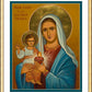 Wall Frame Gold, Matted - Our Lady of the Sacred Heart by Joan Cole - Trinity Stores