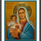 Wall Frame Espresso, Matted - Our Lady of the Sacred Heart by Joan Cole - Trinity Stores