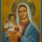 Wall Frame Gold, Matted - Our Lady of the Sacred Heart by Joan Cole - Trinity Stores