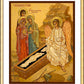 Wall Frame Gold, Matted - Resurrection - Myrrh Bearing Women by J. Cole