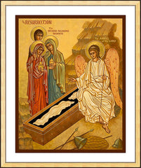 Wall Frame Gold - Resurrection - Myrrh Bearing Women by J. Cole