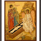 Wall Frame Espresso, Matted - Resurrection - Myrrh Bearing Women by J. Cole