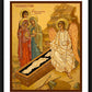Wall Frame Black, Matted - Resurrection - Myrrh Bearing Women by J. Cole