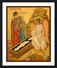 Wall Frame Black - Resurrection - Myrrh Bearing Women by J. Cole