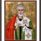 Wall Frame Espresso, Matted - St. Martin of Tours by Joan Cole - Trinity Stores