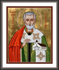Wall Frame Espresso - St. Martin of Tours by J. Cole