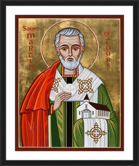 Wall Frame Black - St. Martin of Tours by J. Cole